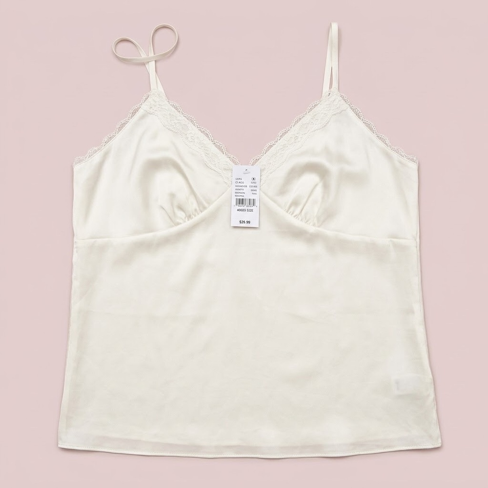 NWT Pacsun/L.A. Hearts White Lace Camisole Top